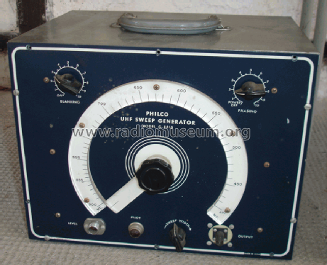 UHF Sweep Generator G-8010; Philco, Philadelphia (ID = 2114025) Equipment