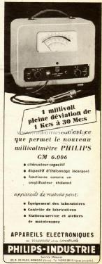 HF-Voltmeter GM6006; Philips; Eindhoven (ID = 543854) Ausrüstung