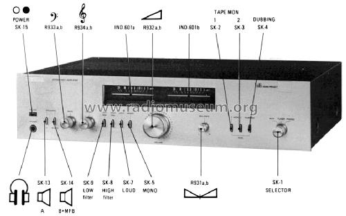 Hi-Fi Amplifier A6393 /12; Philips; Eindhoven (ID = 1684338) Ampl/Mixer