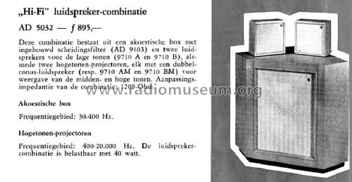 Hi-Fi Luidspreker-Combinatie AD5032; Philips; Eindhoven (ID = 1146852) Speaker-P