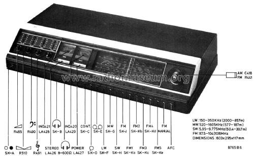 Hifi Tuner pre-Amplifier SX6743 /00 /13 / 16 /30 /33; Philips; Eindhoven (ID = 2094471) Radio