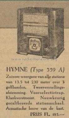 Hymne 359A; Philips; Eindhoven (ID = 2440432) Radio