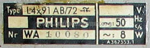 L4X91AB /72 /73; Philips; Eindhoven (ID = 2538134) Radio