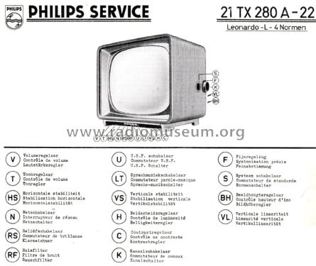 Leonardo L - 4 Normen 21TX280A /22; Philips; Eindhoven (ID = 2837955) Television