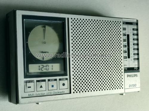 Multi Function LCD Clockradio D-1700 /02; Philips; Eindhoven (ID = 2769527) Radio