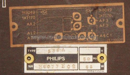 Multi-Inductance 536A; Philips; Eindhoven (ID = 3035137) Radio