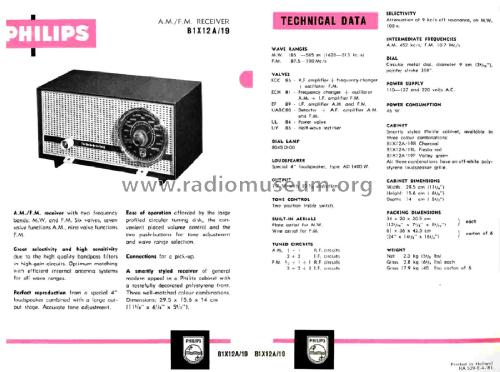 Palette B1X12A; Philips; Eindhoven (ID = 2435625) Radio