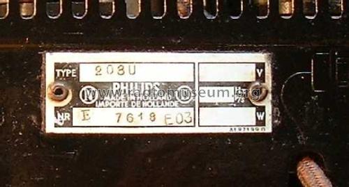 Philetta 203U; Philips; Eindhoven (ID = 607787) Radio