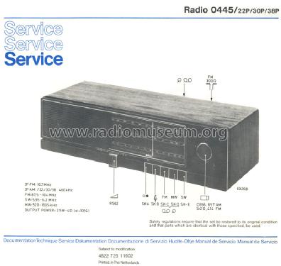 Radio 0445; Philips; Eindhoven (ID = 1285824) Radio