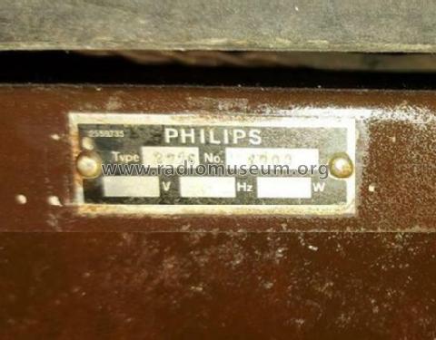 Radiogrammofoon 2716; Philips; Eindhoven (ID = 2619365) Radio