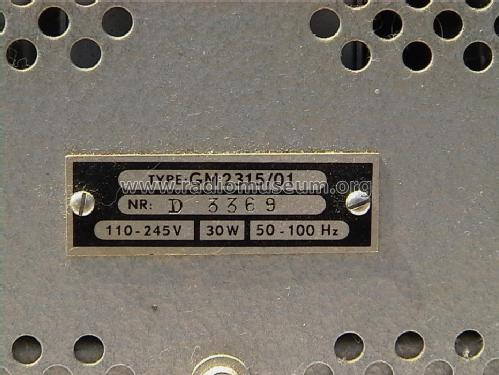 Sinusgenerator GM2315/01; Philips; Eindhoven (ID = 1277778) Equipment