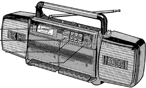 Stereo Radio Cassette Recorder D8188 /00 /05 /30 /35 /40; Philips; Eindhoven (ID = 2582710) Radio