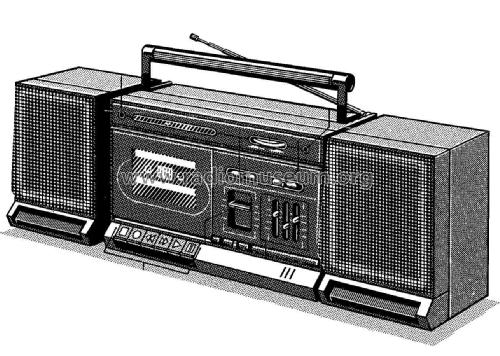 Stereo Radio Cassette Recorder D8273 /01 /10; Philips; Eindhoven (ID = 2583317) Radio