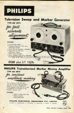 Transistorized Marker Mixing Amplifier GM2876; Philips; Eindhoven (ID = 2956172) Equipment