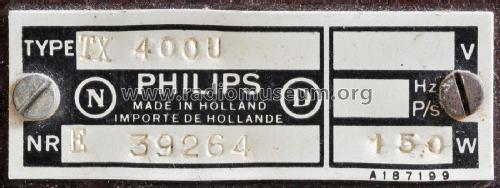 TX400U; Philips; Eindhoven (ID = 2015255) Fernseh-E