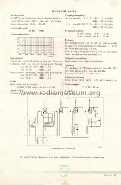 Vacuum Tube Voltmeter GM6005; Philips; Eindhoven (ID = 2712480) Equipment