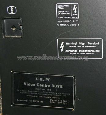 Video Centre 8078 26CP2601 Ch= K12; Philips; Eindhoven (ID = 754133) Fernseh-E