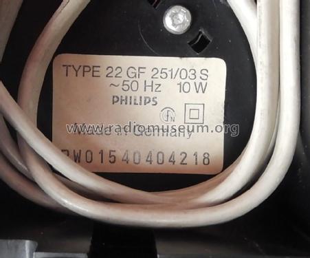 Wechsler Electrophon 22GF251 /03; Philips; Eindhoven (ID = 2399630) Enrég.-R