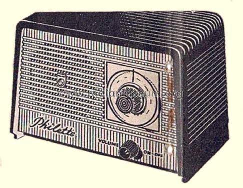 Philette BZ166U MkII; Philips Electrical (ID = 2701733) Radio