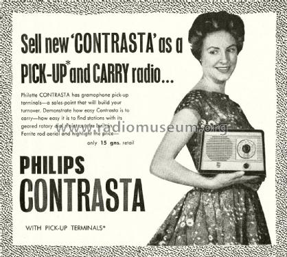 Philette Contrasta B1Z86U; Philips Electrical (ID = 2694569) Radio