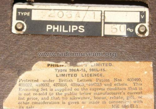 206A /15; Philips Electrical, (ID = 2042455) Radio