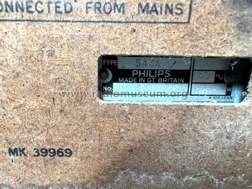 543A; Philips Electrical, (ID = 2891873) Radio