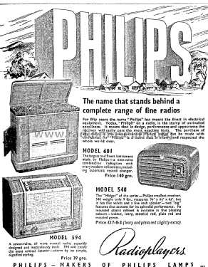 601; Philips Electrical (ID = 2857823) Radio