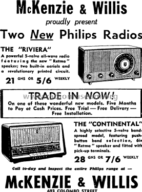 Continental B3Z75U; Philips Electrical (ID = 2787760) Radio