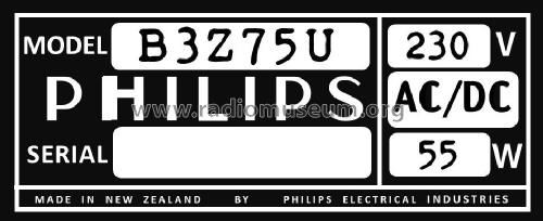 Continental B3Z75U; Philips Electrical (ID = 2933645) Radio