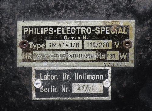 R-C-Messbrücke GM4140/B; Philips Electro (ID = 3050002) Equipment