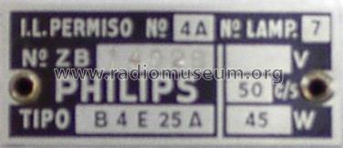 B4E25A; Philips Ibérica, (ID = 62713) Radio