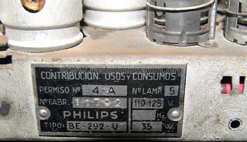 Philetta Peineta BE-292-U; Philips Ibérica, (ID = 408836) Radio