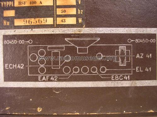 BSF400A 400A/III; Philips Finland - (ID = 1344242) Radio