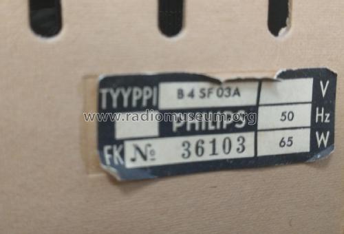 B4SF03A; Philips Finland - (ID = 3138065) Radio