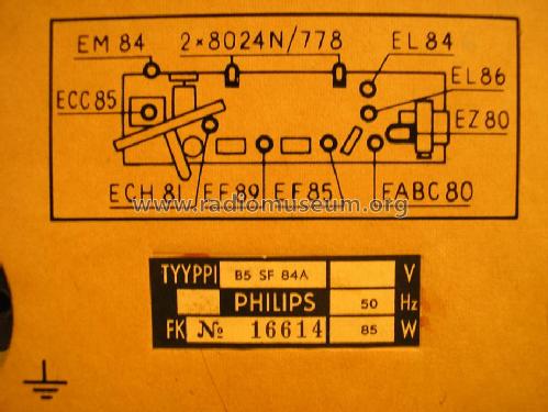 B5SF84A; Philips Finland - (ID = 944277) Radio