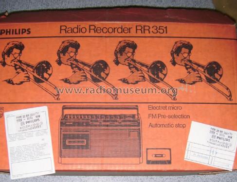 Ferro/Chromium Radiorecorder 351 22RR351 /70; Philips Finland - (ID = 1764601) Radio