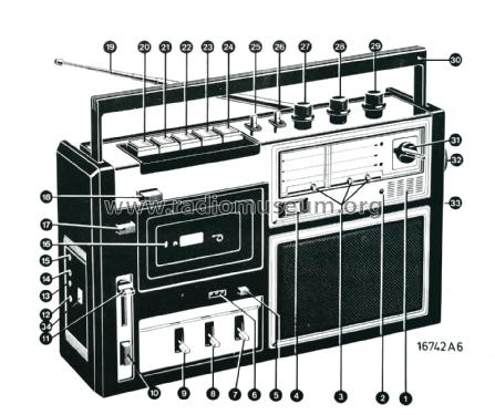 Radio Recorder SX8494 /00 /13 /14 /15 /16 /30 /33 /38; Philips Finland - (ID = 2681730) Radio