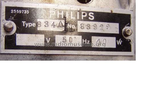 834AH; Philips France; (ID = 1548285) Radio