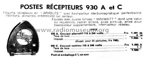 930A 'Boîte à Jambon'; Philips France; (ID = 2498320) Radio