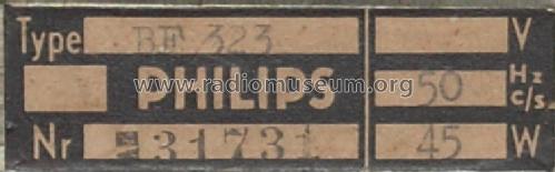 BF323, BF323A, BF323A /25; Philips France; (ID = 495150) Radio