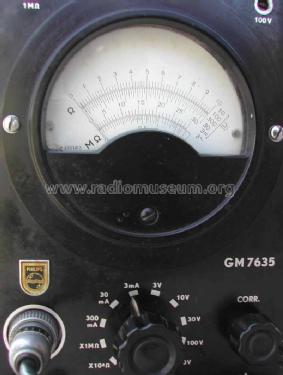 Controleur électronique, Vacuum Tube Multimeter GM7635; Philips France; (ID = 1205198) Equipment