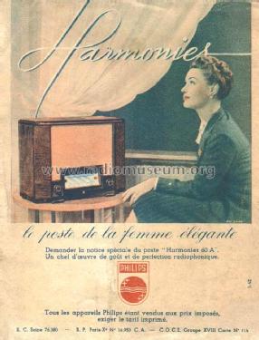 Harmonies 60A; Philips France; (ID = 1874280) Radio