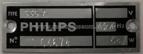 Multi-Inductance 536A; Philips France; (ID = 2556247) Radio