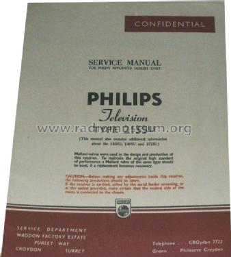 1458U; Philips Electrical, (ID = 1740538) Television