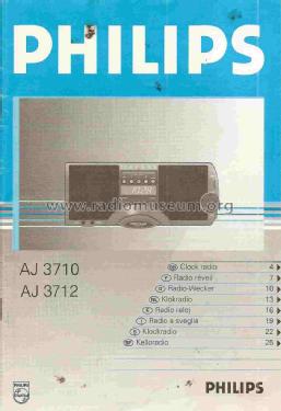 Stereo-Clock-Radio AJ3710 /00; Philips 飞利浦; (ID = 1076446) Radio