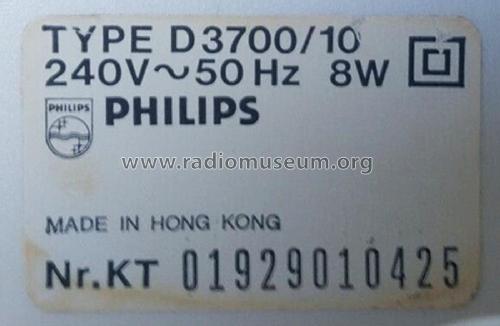 The Nightline D3700 /10; Philips Hong Kong (ID = 3025115) Radio