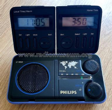 Travel Radio Clock D-1868; Philips Hong Kong (ID = 2907087) Radio