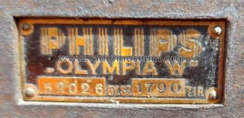 Olimpia - Olympia W 1790; Philips Hungary, (ID = 3032368) Radio