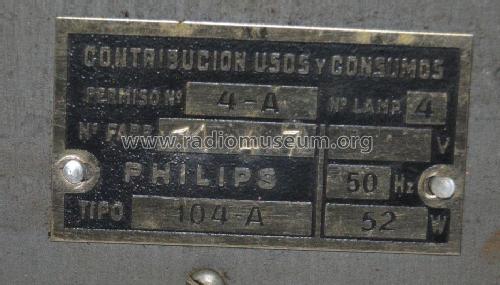 104-A; Philips Ibérica, (ID = 3042414) Radio