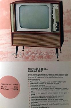 25CE535A; Philips Ibérica, (ID = 3086978) Television